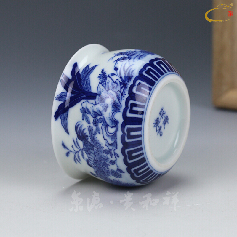 Jing DE and auspicious jingdezhen manual hand - made ceramic cup sample tea cup cup tea master private special tea cups