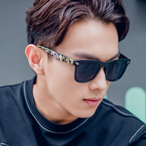 2020 new box men sun glasses driving special driver mirror round face trend sunglasses female ins Korean version tide