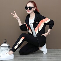 Hong Kong Sports Suit Women's Autumn 2020 New Korean Fashion Temperament Running Casual Wear Set of Three
