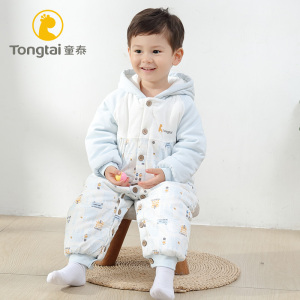 童泰新生婴儿儿衣服秋冬套装反季婴儿保暖连体衣秋装宝宝外出冬装