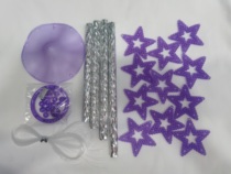 DIY handwork activities quotient wind chimes acrylic crystal early childhood education lao mei parent-child class material