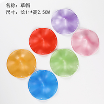 Acrylic handmade wind chime top hat Pavilion early education course parent-child handmade DIY accessories material straw hat