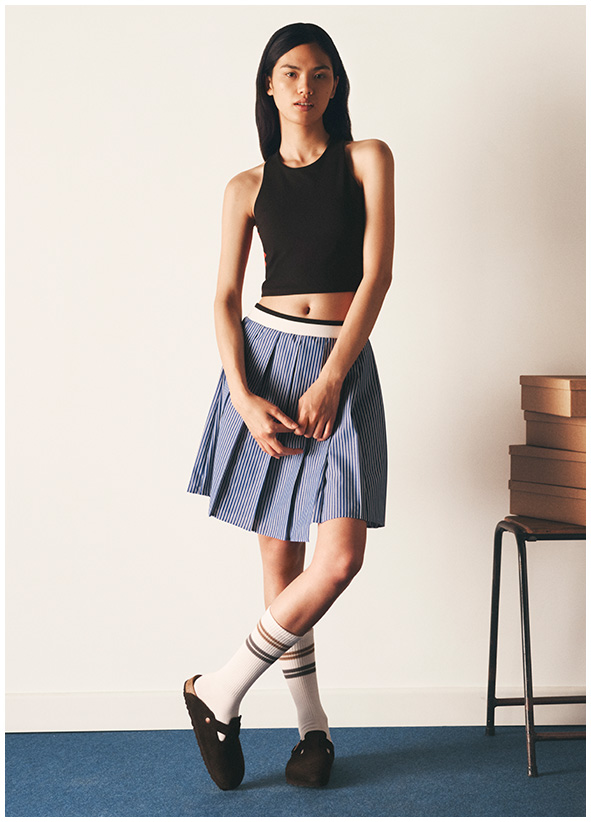 Uniqlo Designer Compane Jw Anderson's Women's Pleacted Mini Skirt 23 Spring и Summer 457703