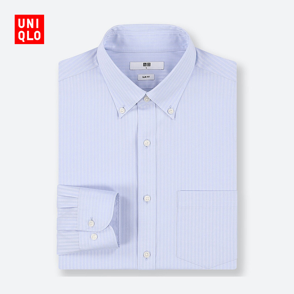 男装 精纺弹力修身提花衬衫(长袖) 419003 优衣库UNIQLO,降价幅度25.1%