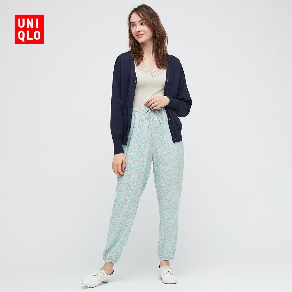 优衣库女装花式松紧束脚裤434523uniqlo