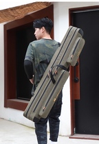 Fishing Monarch Canvas Fishing Rod Bag waterproof thickened abrasion-proof straight bag large belly Super Capacity Sea Rod fishing fishing rod bag