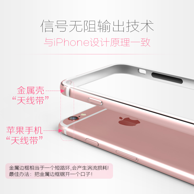 品炫 iphone6S手机壳4.7 苹果6plus金属边框 6S超薄防摔外套新款产品展示图4