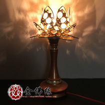 Solemn Crystal hollow golden lotus lamp for Buddha lamp Buddha Hall lamp front Temple lamp Buddha lamp Buddha lamp Buddha supplies