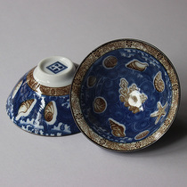 Blue and white tea cup ceramic set home retro Chinese single master cup hat creative high-end personality treatment price