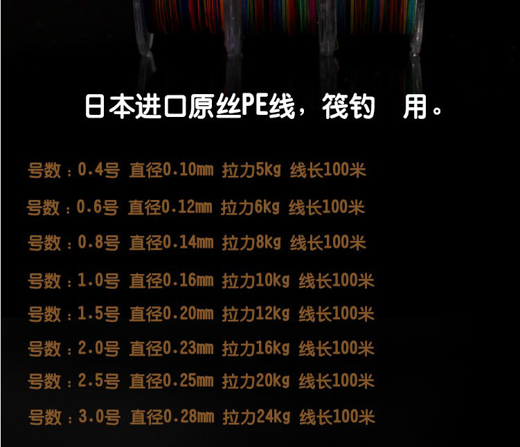 合适路亚主线,子线.矶钓,中通前导线