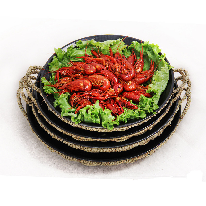 大盘鸡盘子饭店专用 炒鸡剁椒鱼头盘特色装小龙虾的盘子创意商用