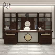 New Chinese boss desk simple modern tables and chairs combination of large-scale band table managers office furniture