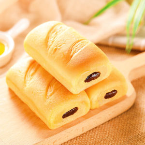 中绿粗粮初酵红豆面包邮1000g整箱工厂直销批发早餐糕点心零食品