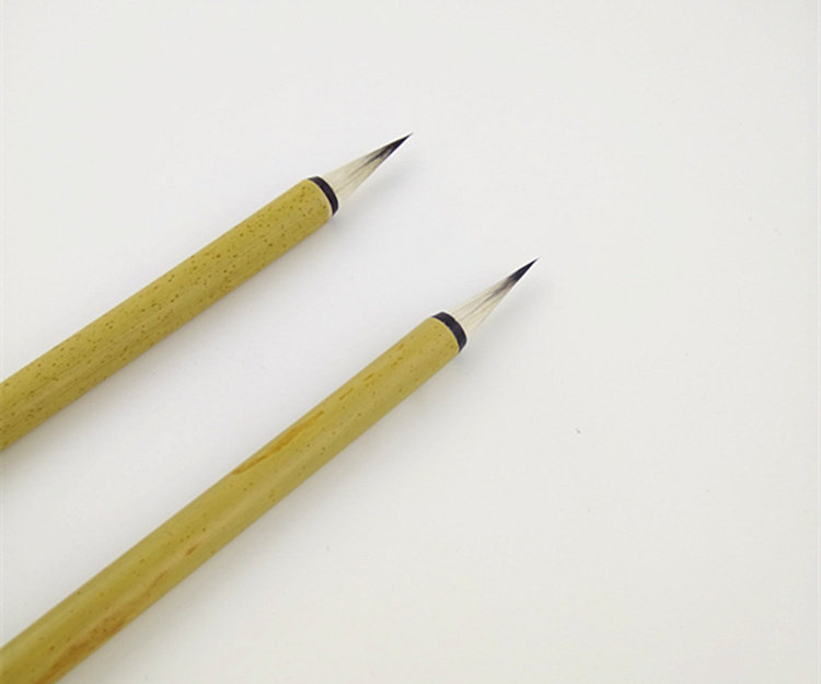 兔毫毛笔七紫三羊勾线抄经写卷白描水彩画国紫毫兼毫小楷毛笔湖笔