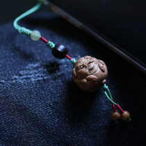 Fogs India Old Mountain Honolulu Sandalwood Pendant Mobile Phone Red Wood Pendant Bag Hung Sandalwood Ornament Black Meat Sink Water Gift 0754