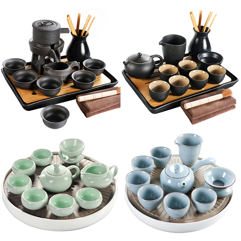Household your up porcelain god kung fu tea set ceramic dry tea cups dish suits for Japanese contracted small tea sets tea sea