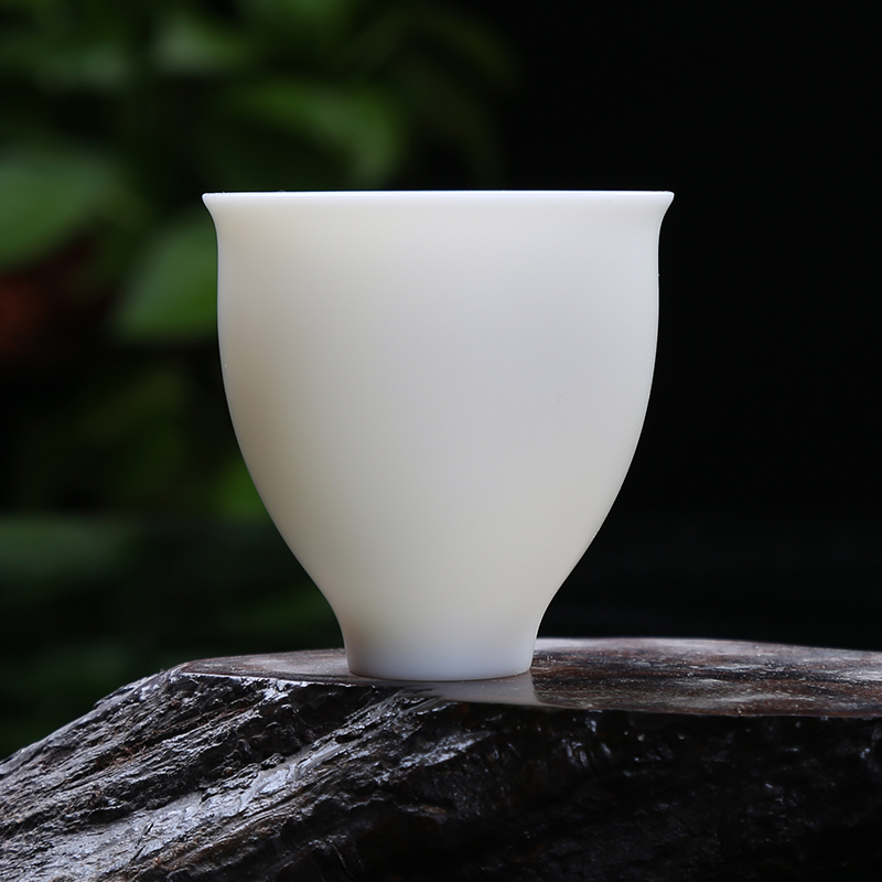 Porcelain god suet white jade Porcelain ceramic cups undressed ore unglazed big sample tea cup single CPU kung fu tea tea masters cup