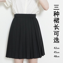 Cat Paw Sweetheart Genuine Jk Uniform Skirt High Waist Plexeroi Dress Pure Color Base 100 lap half body dress Black short dress Summer