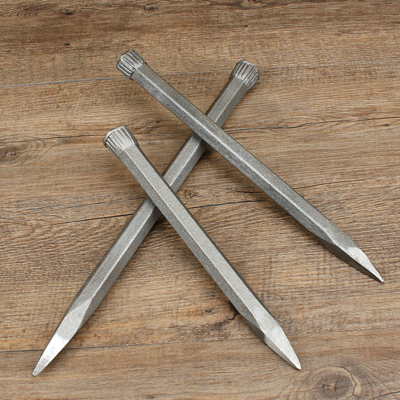 美科錾子 凿子凿铁扁头尖头合金工具包邮水泥石工凿钳工凿钢