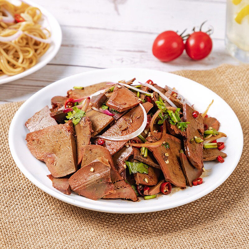 伊赛五香卤牛肝卤味熟食零食300g*2袋(热品库)