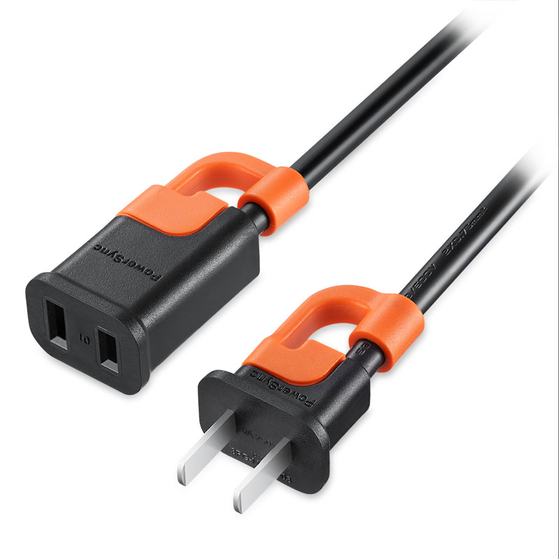 8-character two-core power extension cord laptop two 2-hole plug male and female power cord connection line desk lamp extension