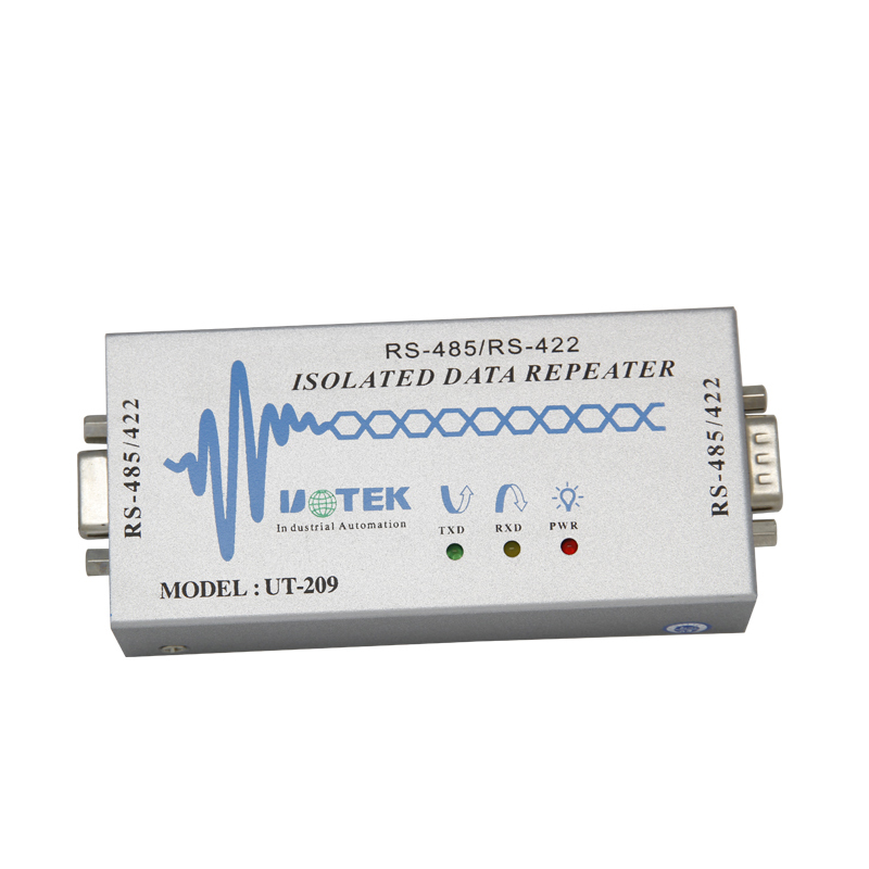 yutai ut-209 485/422 repeater industrial grade with photoelectric isolator 422 signal amplifier converter rs485 receiving booster booster rs422 high power extender