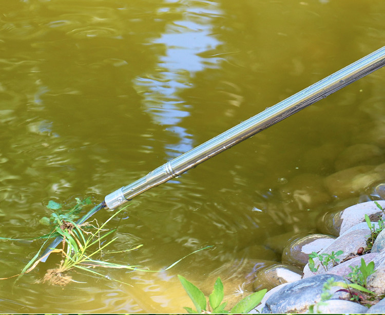 伸缩起~~~笼杆不锈钢~~~鱼笼提杆钩虾笼杆搭钩起鱼杆~~~~~~定鱼杆