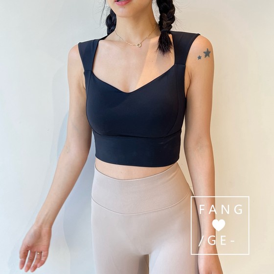 Brother Fang's one-piece retro elegant sports gathering and slimming yoga fitness training bra vest Brother Fang's one-piece retro elegant sports gathering and slimming yoga fitness training bra vest