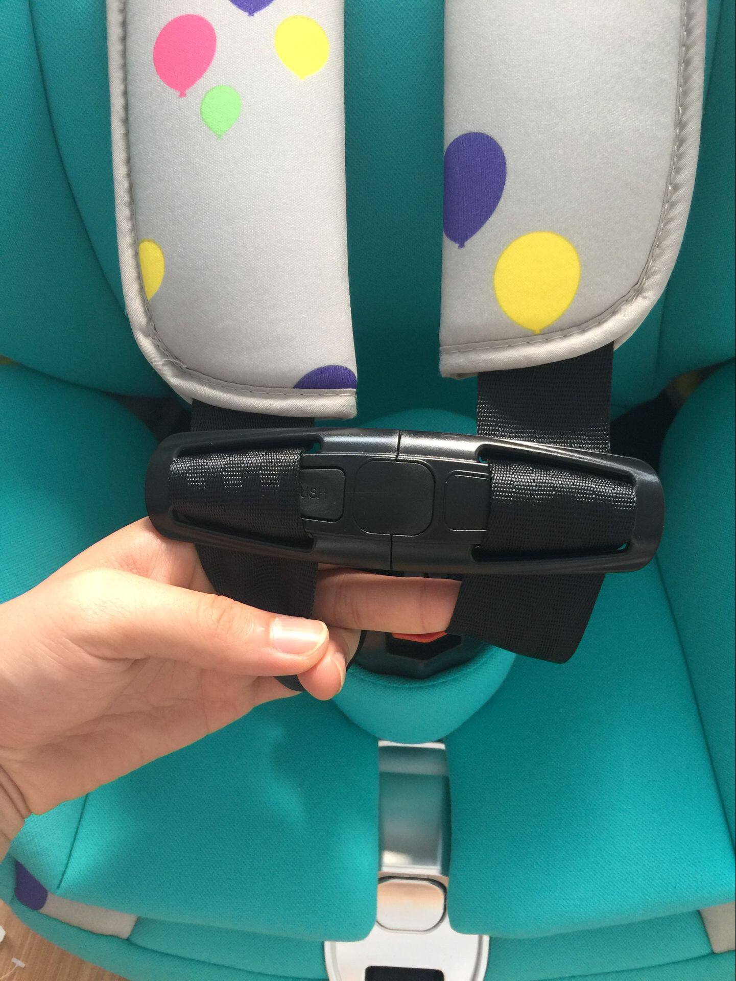 carmind儿童汽车安全座椅五点式安全带肩带固定器 防滑落胸扣