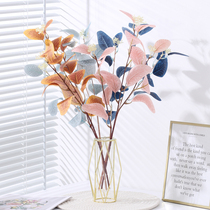 Emulated flower fake flower color Eugalie leaf eucalyptus plant decoration vase flower arrangement home living room table furnishing
