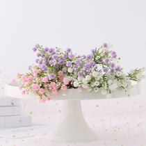Simulation Flowers Fake Flowers Plastic Full of Star Small bouquet Home Living room table flower Decorative Pendulum with vase flower arrangement