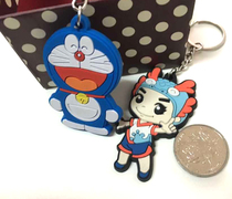 PVC soft rubber Korean version of creative cute keychain custom LOGO three-dimensional cartoon rubber small animation pendant