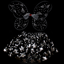 Halloween butterfly wings childrens three-piece Angel props childrens butterfly wings toys show stage props