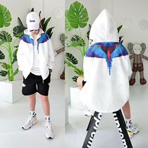 Big Boy Coat Spring and Summer Clothing 2020 New Boys Thin Loose 12 Tide Children Zipper Shirt 15 Years Old