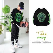 Big child long sleeve top 2020 autumn clothes new fat children loose 12 students Hip Hop 15 years old boy 17 years old tide