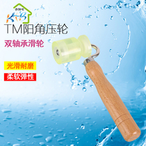 Wallpaper wallpaper Wall cloth construction tools seam pressure roller with double bearing PU soft angle