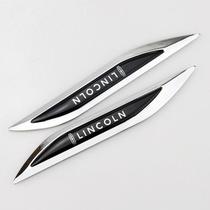 Lincoln MKZ Continental MKC MKX Navigator modified metal fender Blade side label decorative car label