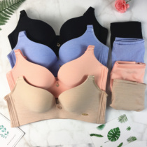 To big underwear official no steel ring sexy gathering new butterfly beauty back bra solid color bra set