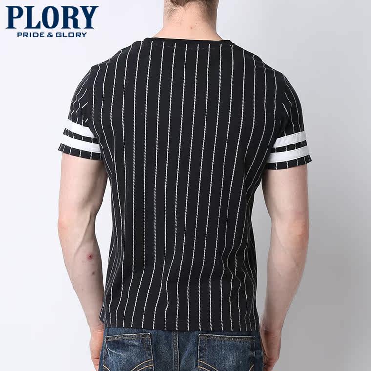 PLORY韩国衣恋正品春夏新品男字母印花休闲短袖T恤PORA525007