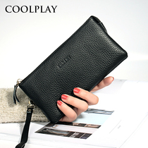 Handbag womens clutch 2021 new mother bag leather wrist bag womens coin purse large capacity hand grab bag tide