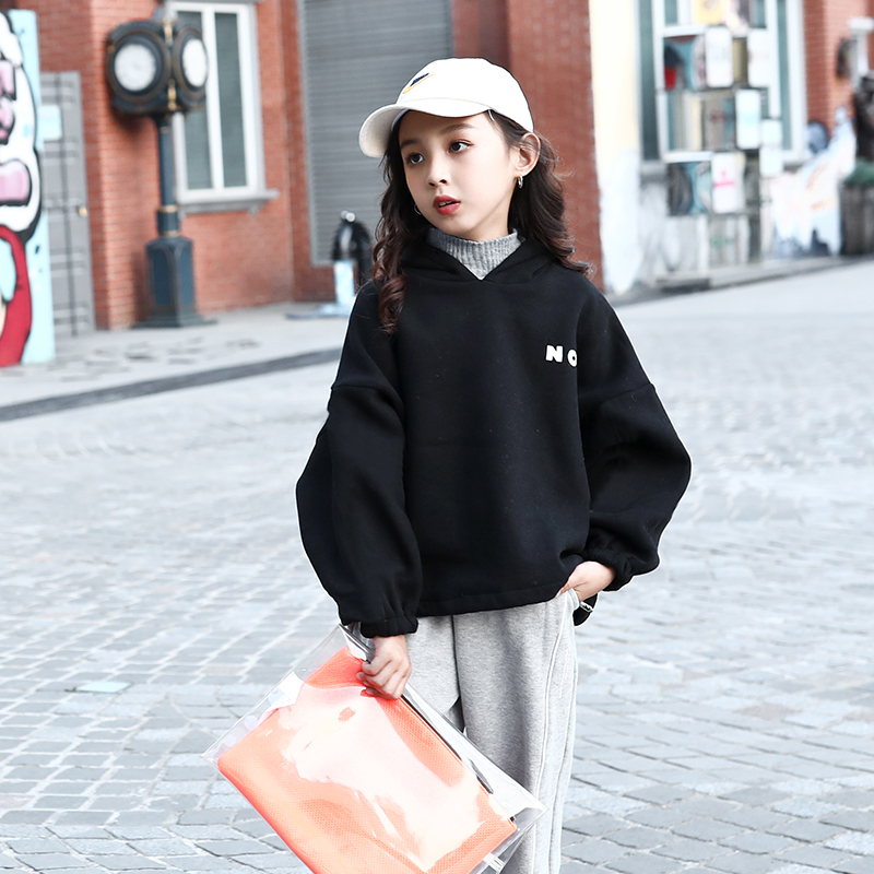 (Qingkura special price) Winter dress girl Cavet clothing CUHK Scouts fake two high collar Thickened Jacket headblouse