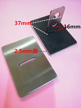 Glass lock card glass clamp lock double-sided clamp lock wooden door lock stainless steel door lock