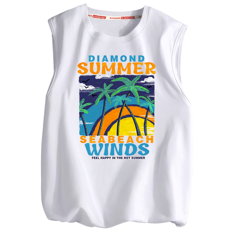 Sleeveless men's T-shirt pure cotton sports vest in summer 2025 new fashion brand teenager students handsome thin vest
Sleeveless men's T-shirt pure cotton sports vest in summer 2025 new fashion brand teenager students handsome thin vest