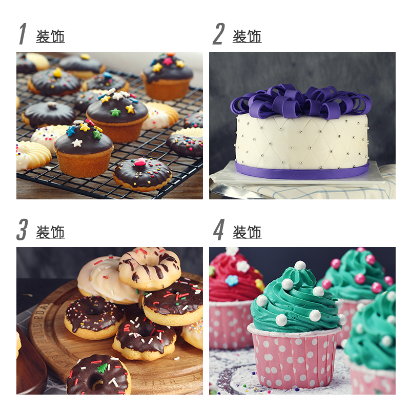 zhanyi flagship store colored sugar beads baking gingerbread man new year decoration ingredients cake decoration baking ingredients