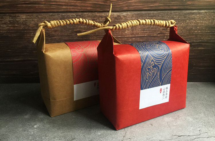 中式传统礼品盒茶叶特产复古牛皮纸伴手礼包装袋不好折请先拍样品