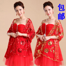 2019 summer bridal shawl thin wedding size red shawl wedding accessories dress cheongsam lace shawl