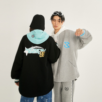 (ChaoWOO Exclusive) VASCO National Tide Card Grey Sports Casual Couple American Oversize Baseball Jacket