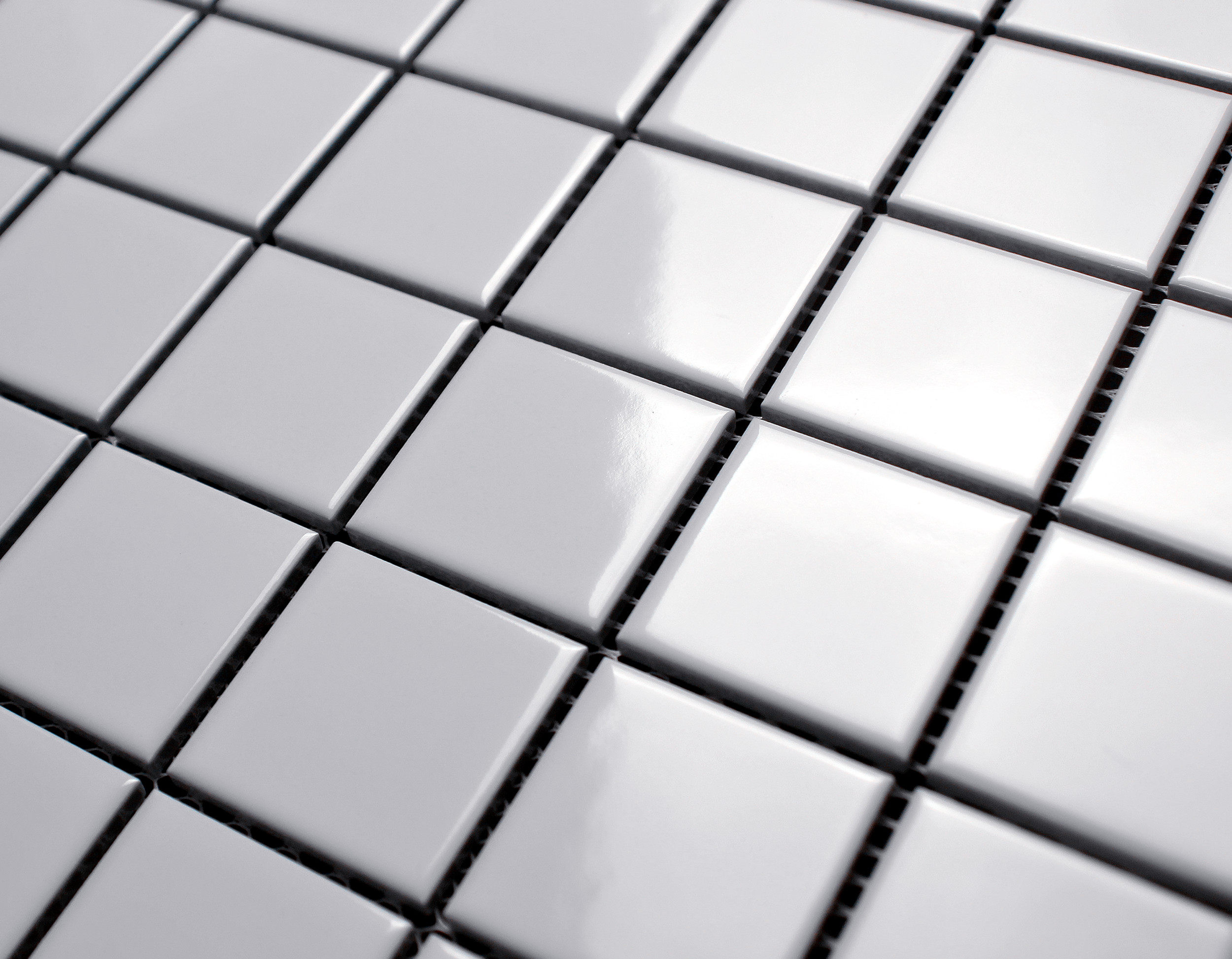 全瓷小白砖北欧九宫格陶瓷马赛克瓷砖阳台厨房墙砖黑白色小方砖