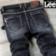 Autumn and winter thick stretch jeans men's straight loose and velvet thickening business casual all-match men's long pants Autumn and winter thick stretch jeans men's straight loose and velvet thickening business casual all-match men's long pants