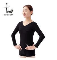 Chen Ting special cabinet autumn and winter dance practice blouses pure cotton with body display body folk dance modern dance blouses with long sleeves women
